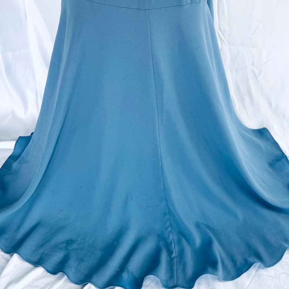 BCBG Maxazria. Blue maxi dress with cutouts size Small/2 - Picture 5 of 7